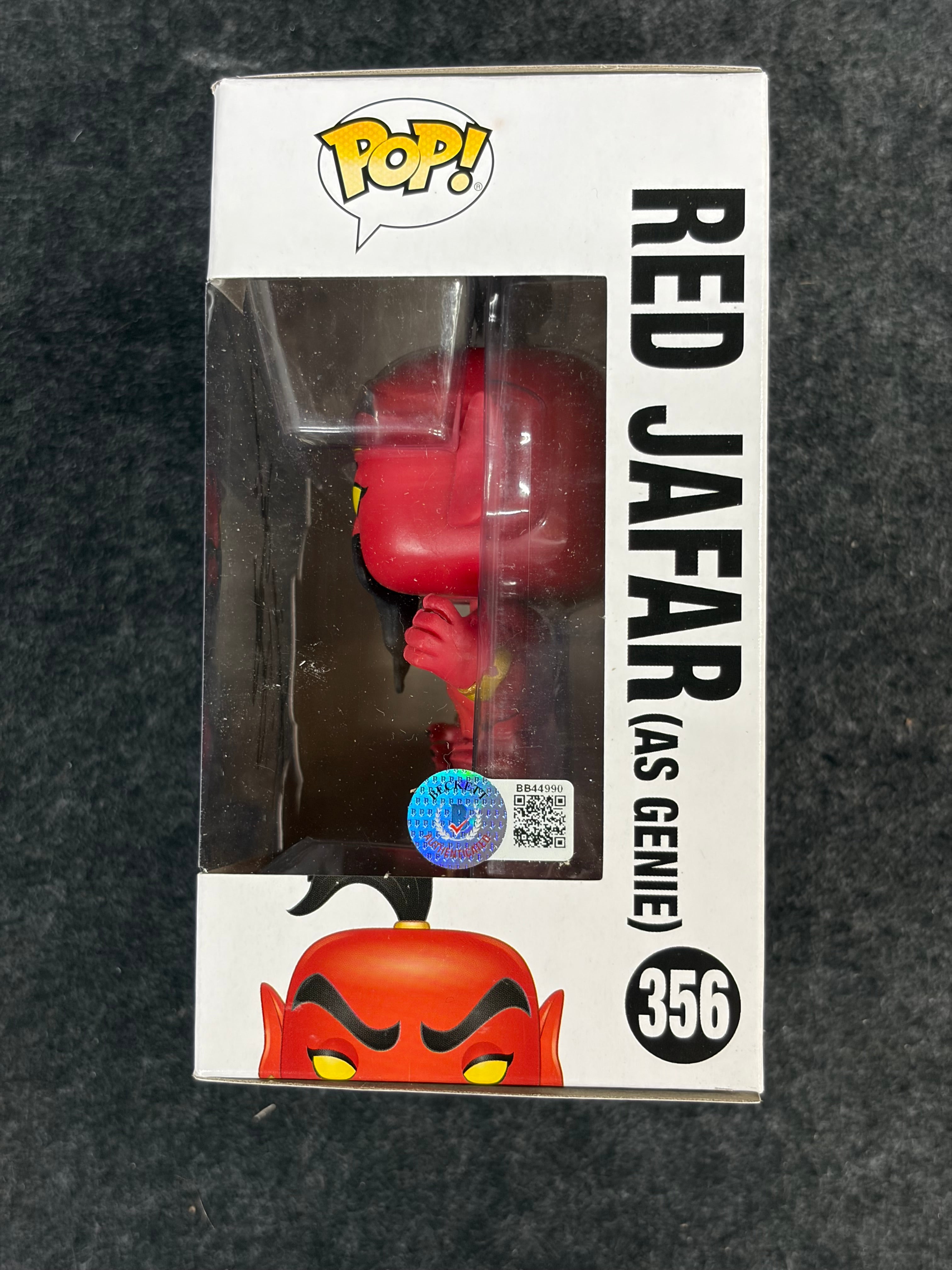 Jonathan Freeman Signed Red Jafar (as Genie) Disney #356 Funko - Beckett COA