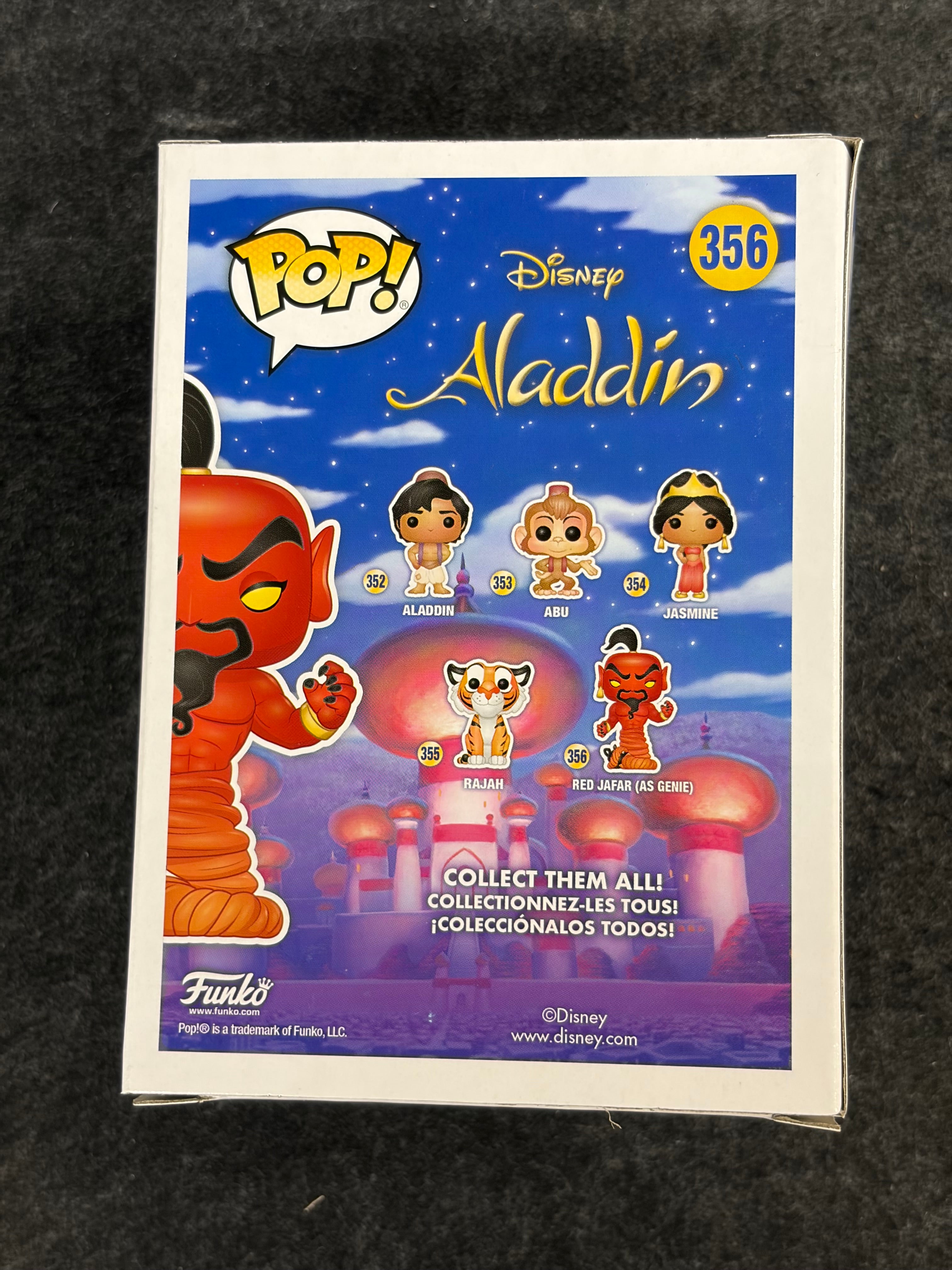 Jonathan Freeman Signed Red Jafar (as Genie) Disney #356 Funko - Beckett COA