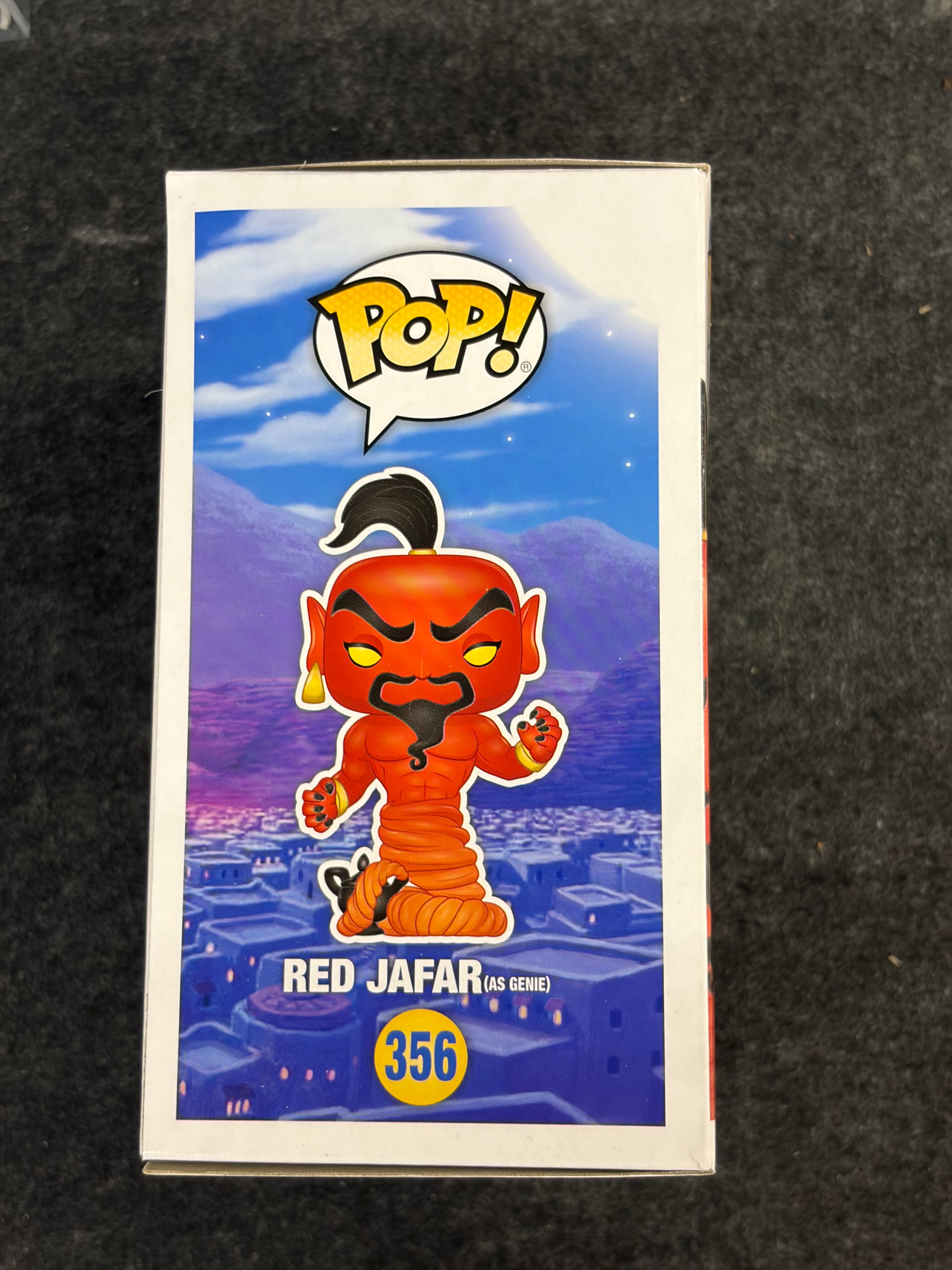 Jonathan Freeman Signed Red Jafar (as Genie) Disney #356 Funko - Beckett COA