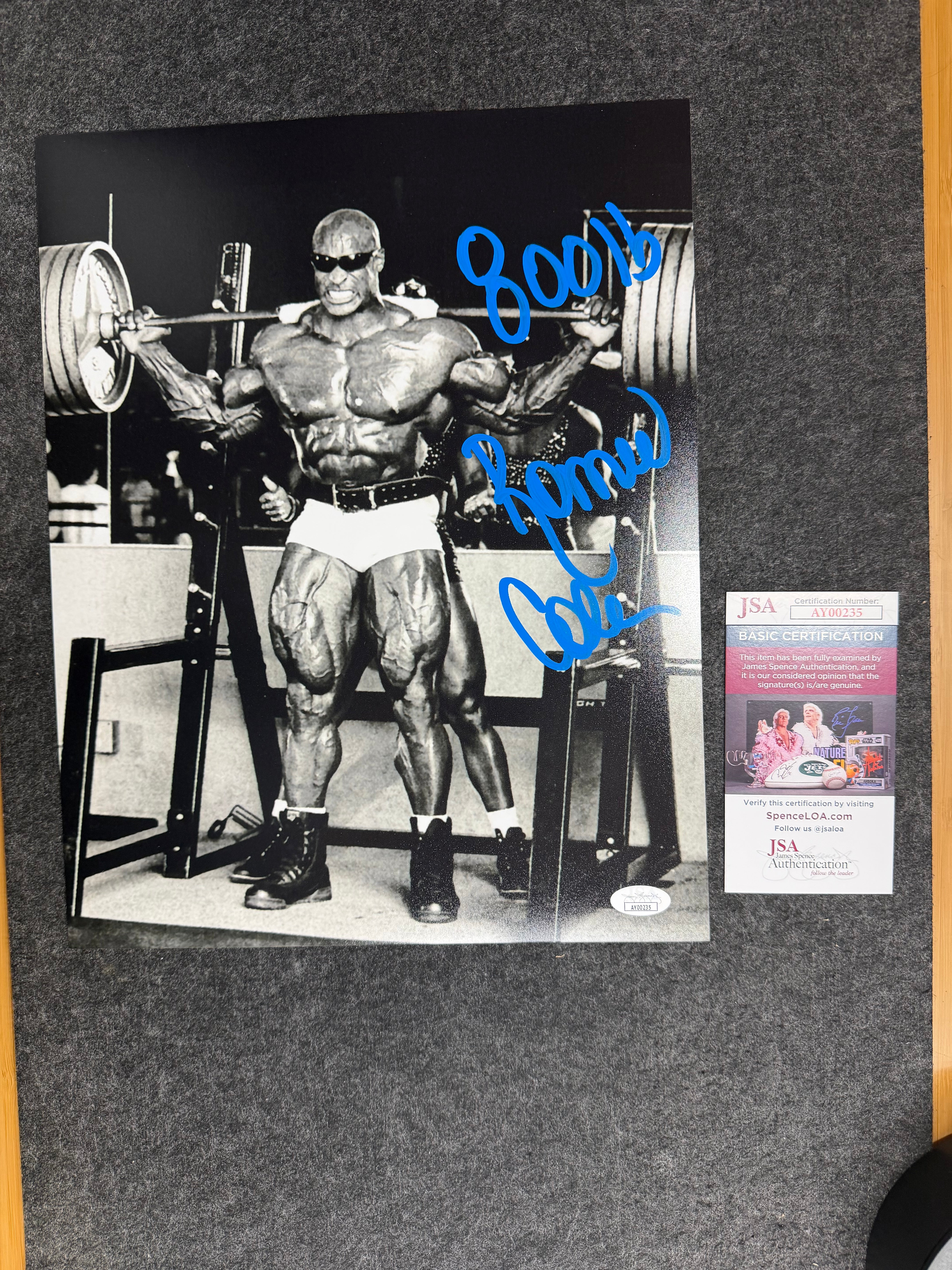 Ronnie Coleman Signed 11x14 Photo – Autographed - JSA COA