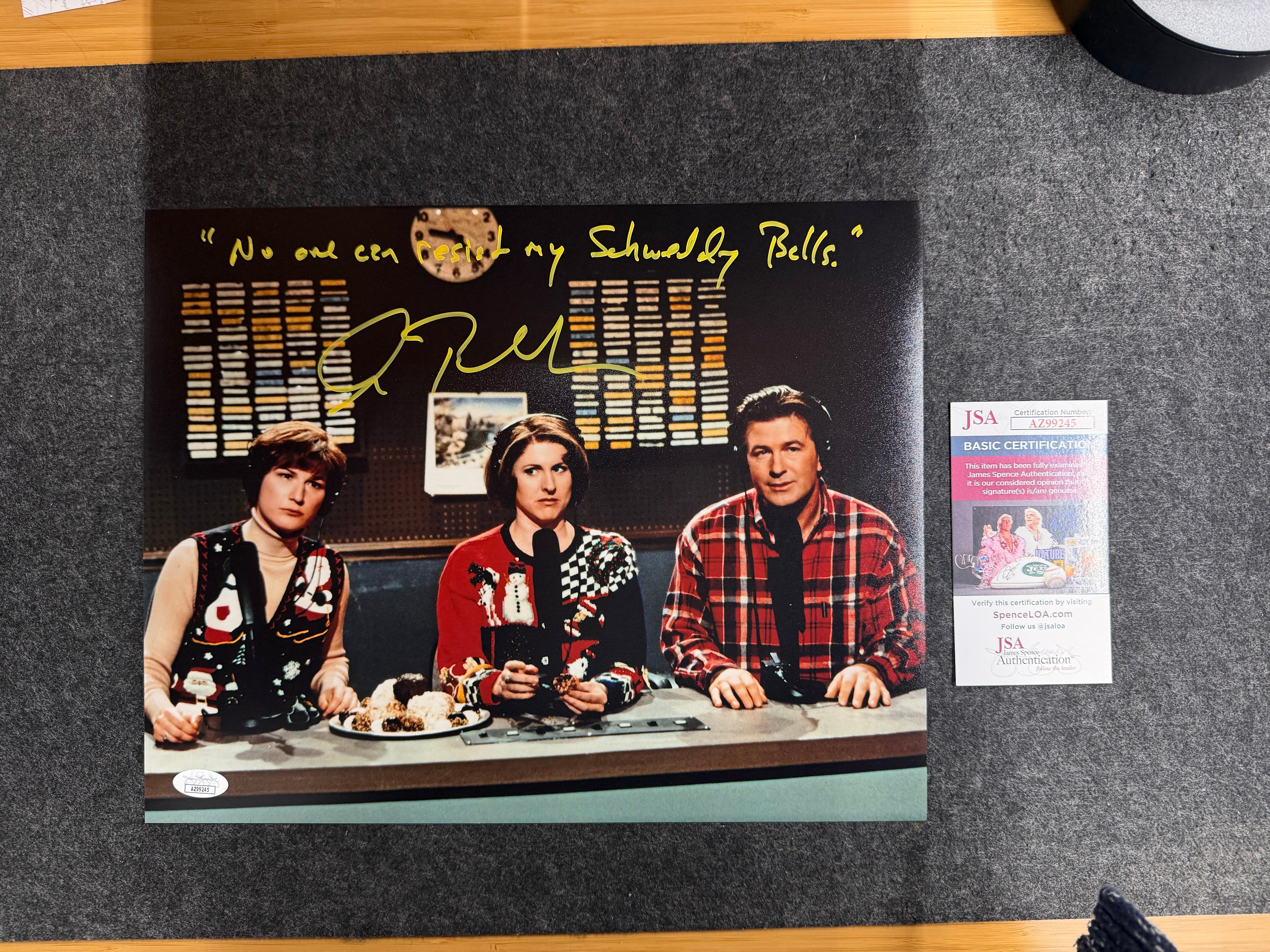 Alec Baldwin Signed 11x14 Photo Schweddy Balls SNL - JSA COA