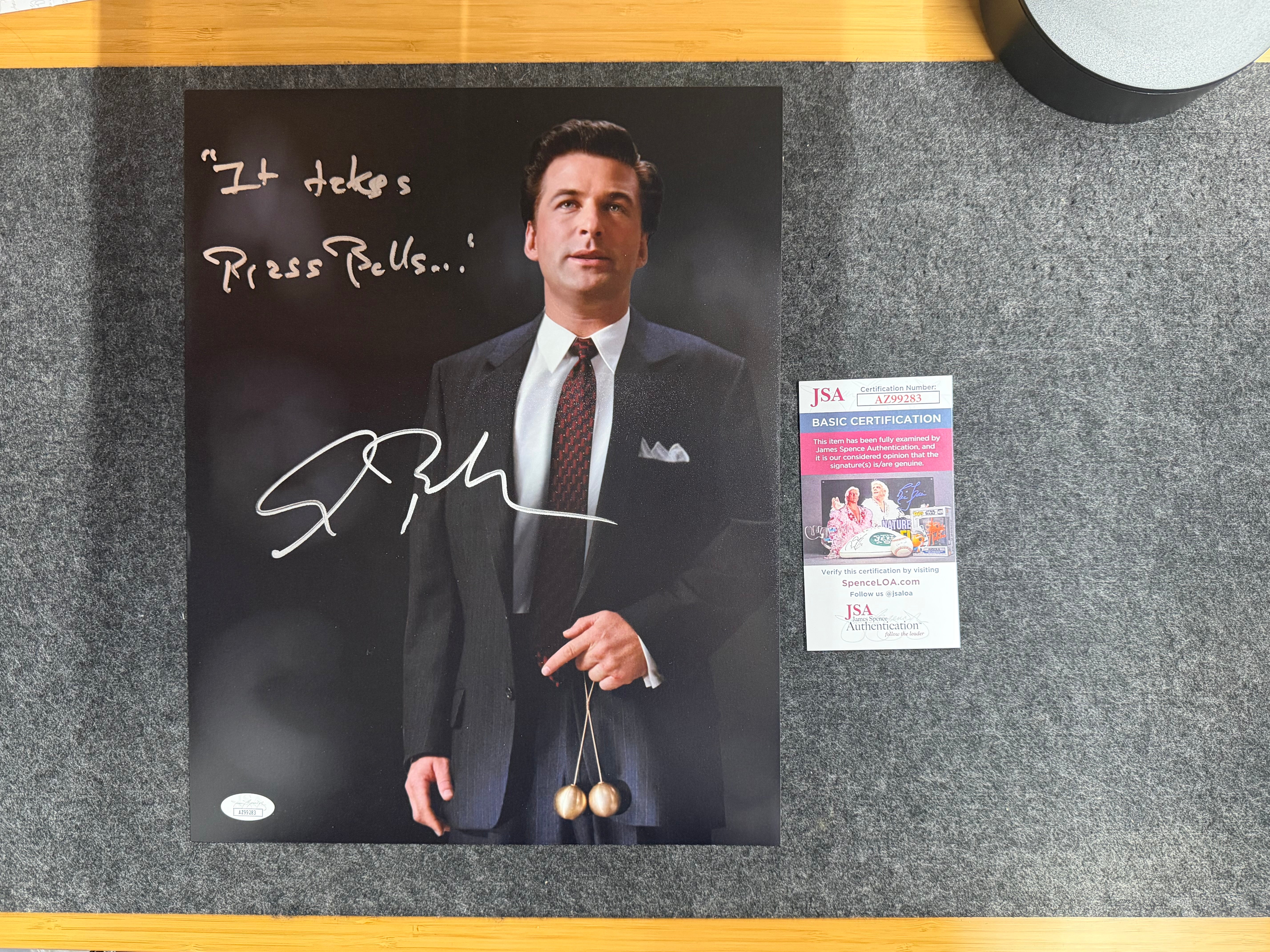 Alec Baldwin Signed 11x14 Glengarry Glen Ross Photo - JSA COA