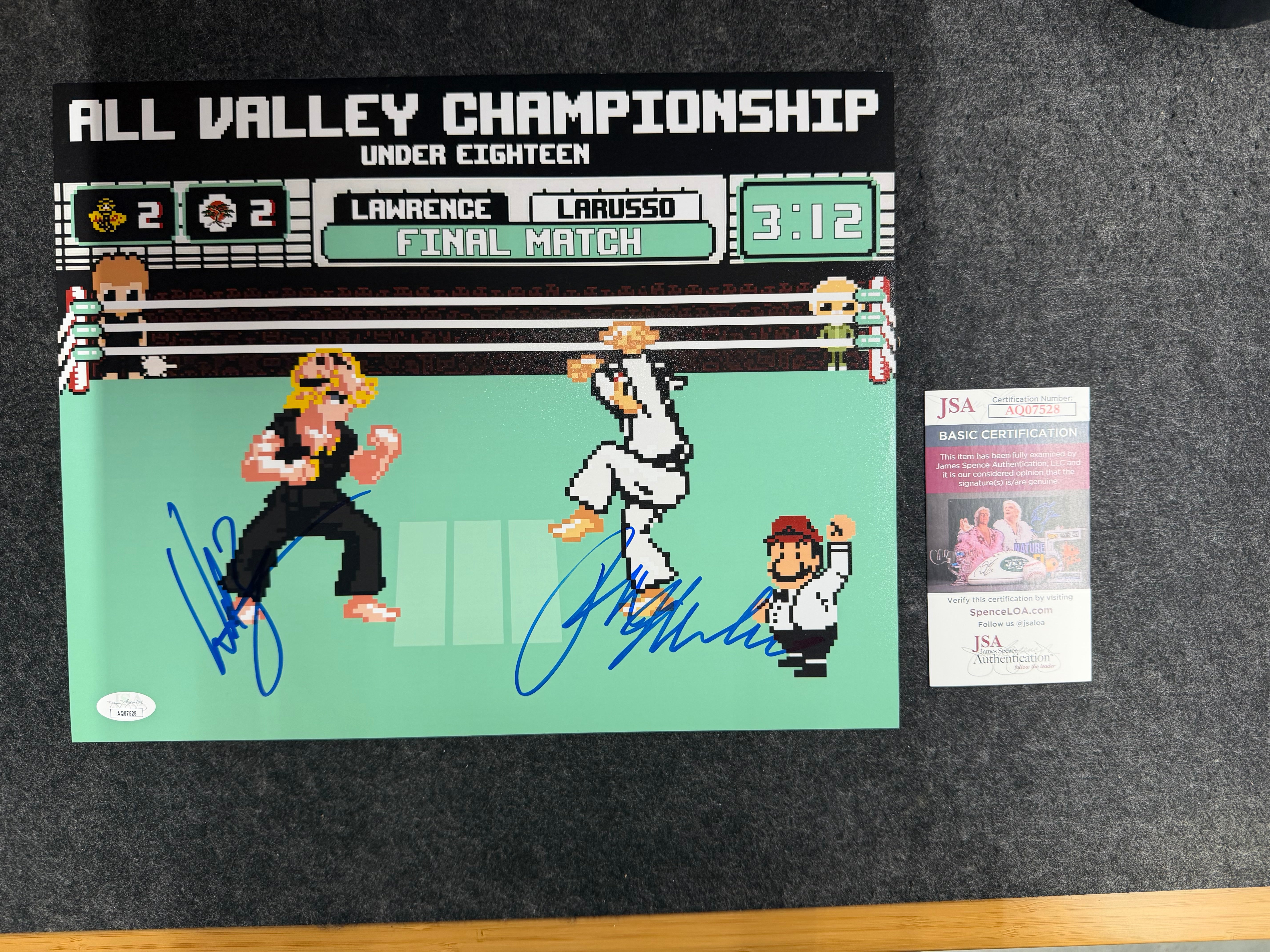 Ralph Macchio and William Zabka Signed 11x14 Karate Kid Photo - JSA COA