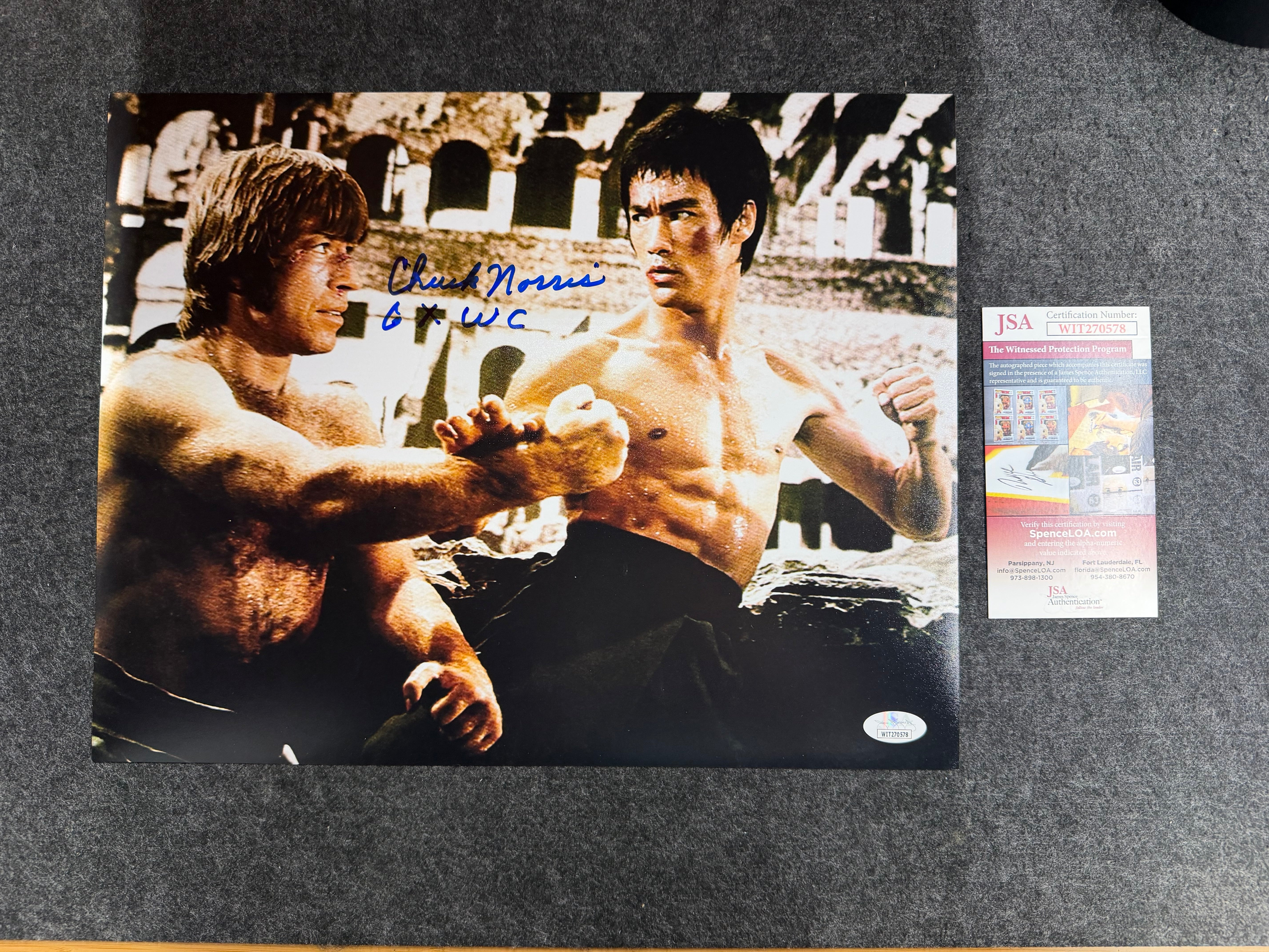 Chuck Norris Signed 11x14 Photo - JSA COA