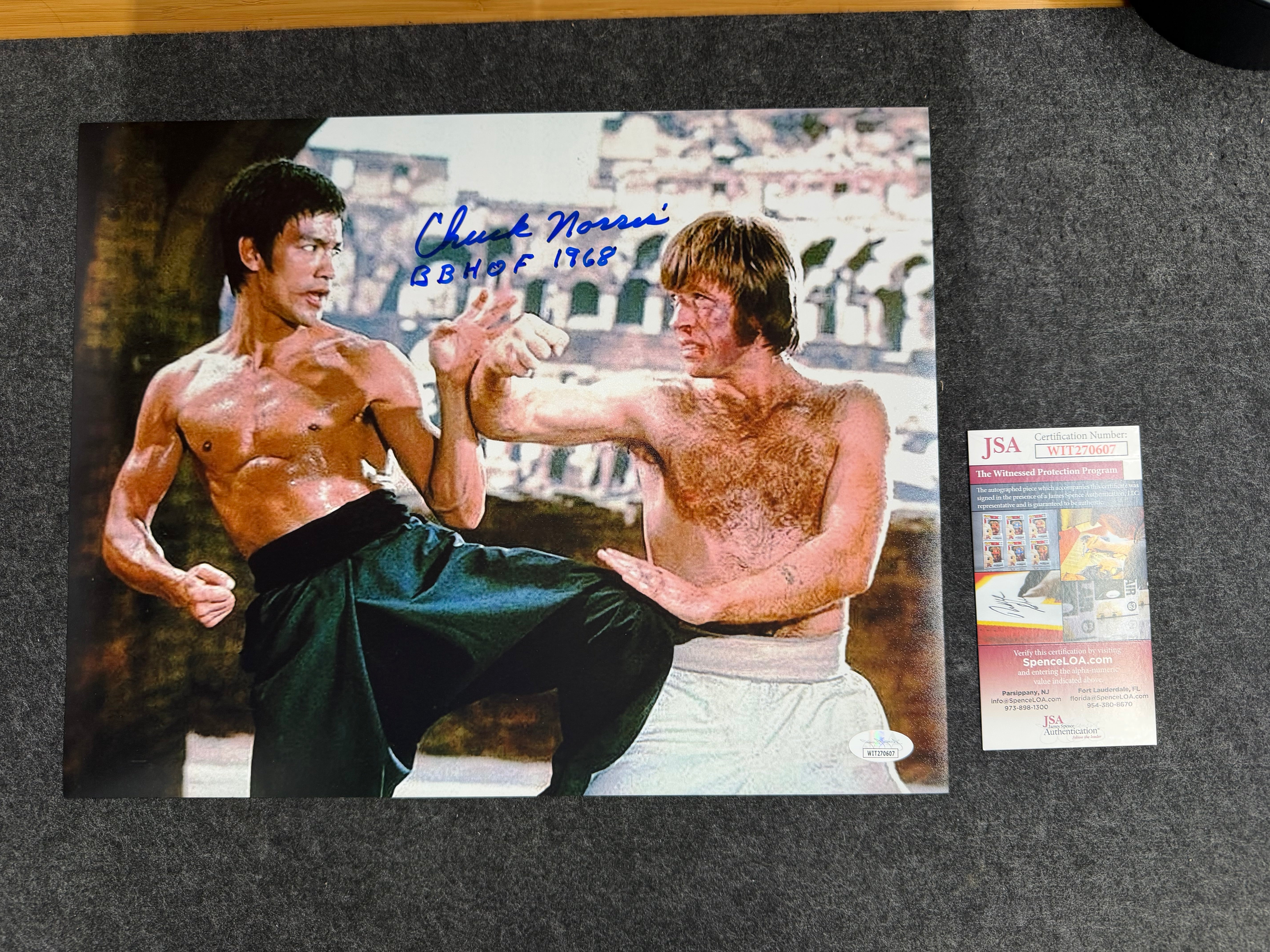 Chuck Norris Signed 11x14 Photo - JSA COA
