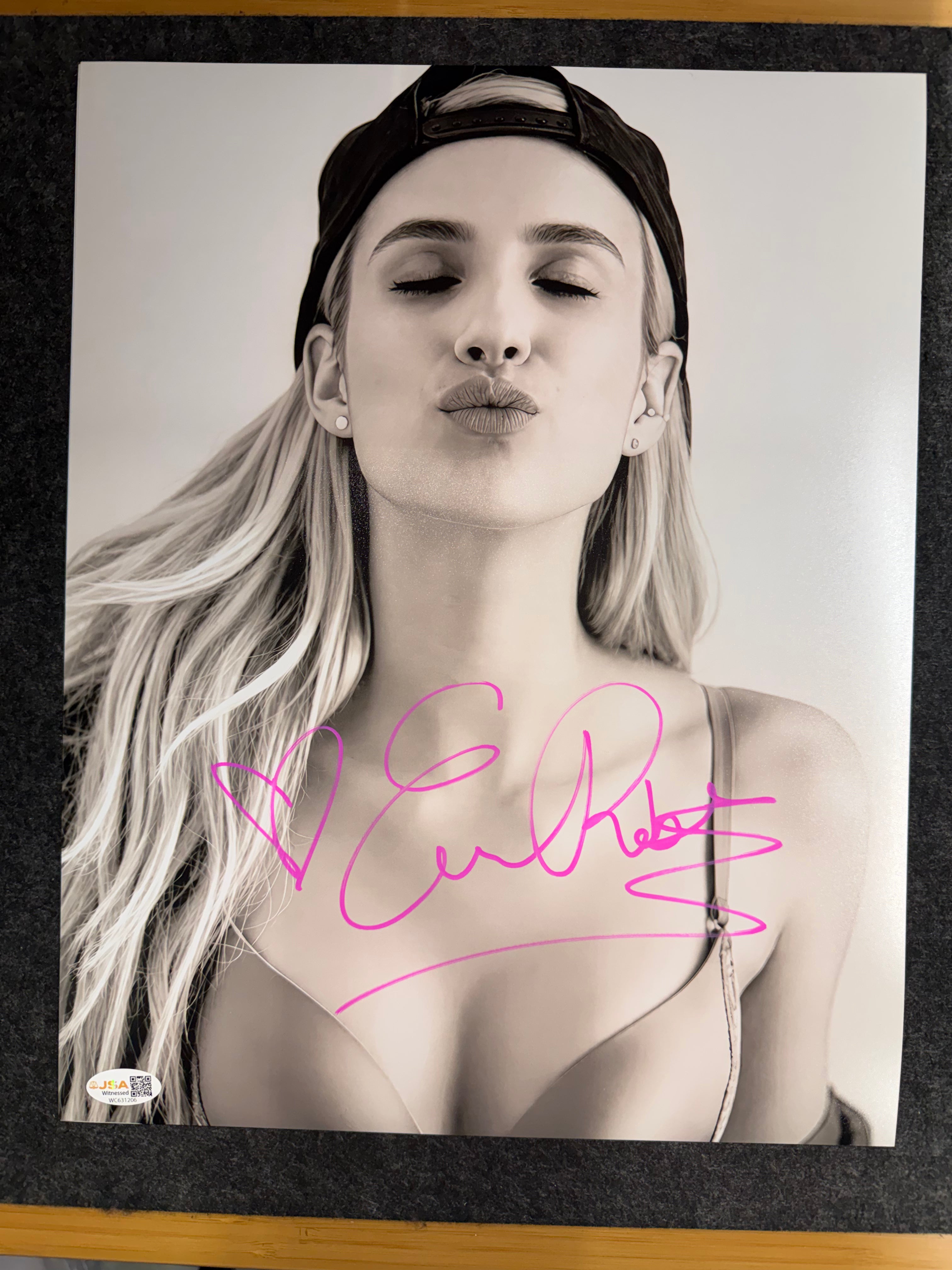Emma Roberts Signed 11x14 Photo – Autographed - JSA Witnessed COA