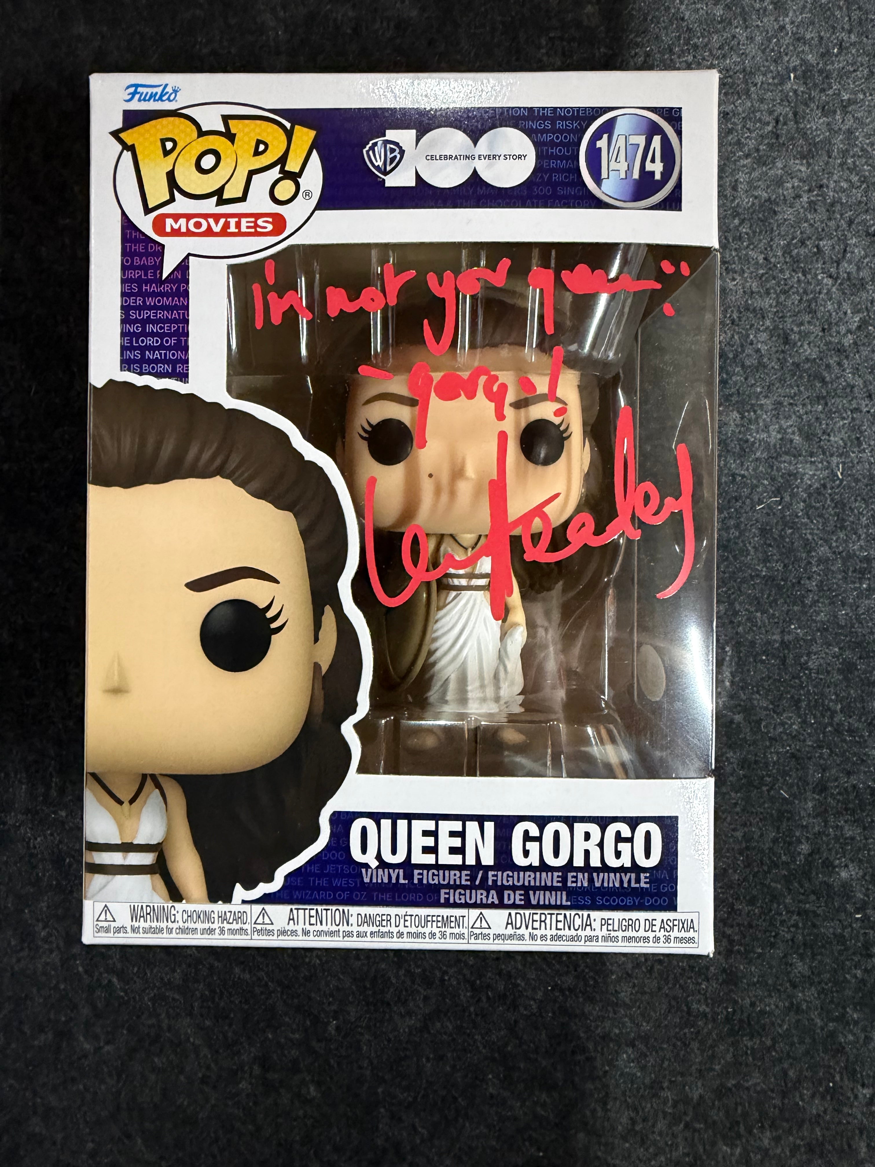 Lena Headey Signed 300 Queen Gorgo #1474 Funko - JSA Witnessed