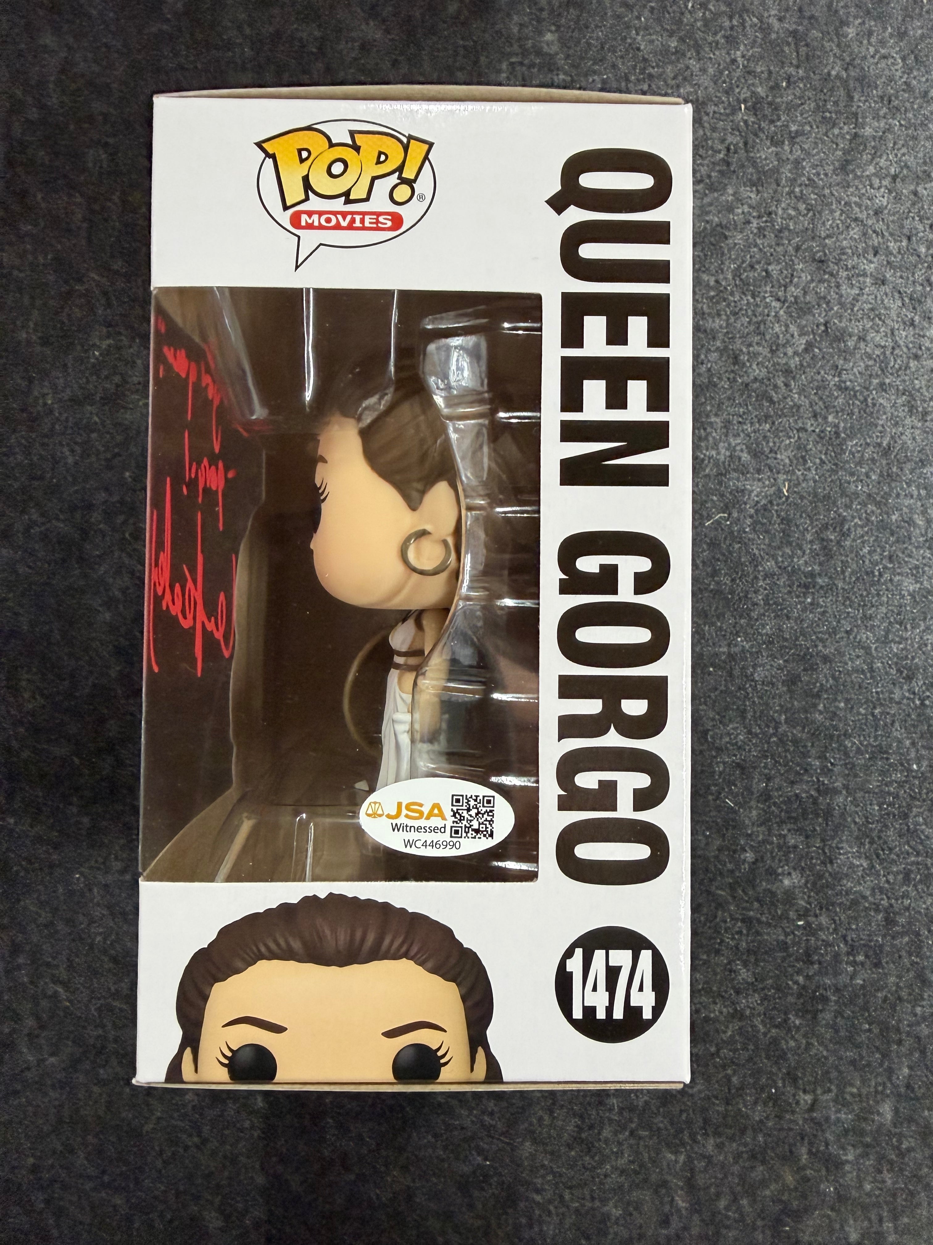 Lena Headey Signed 300 Queen Gorgo #1474 Funko - JSA Witnessed