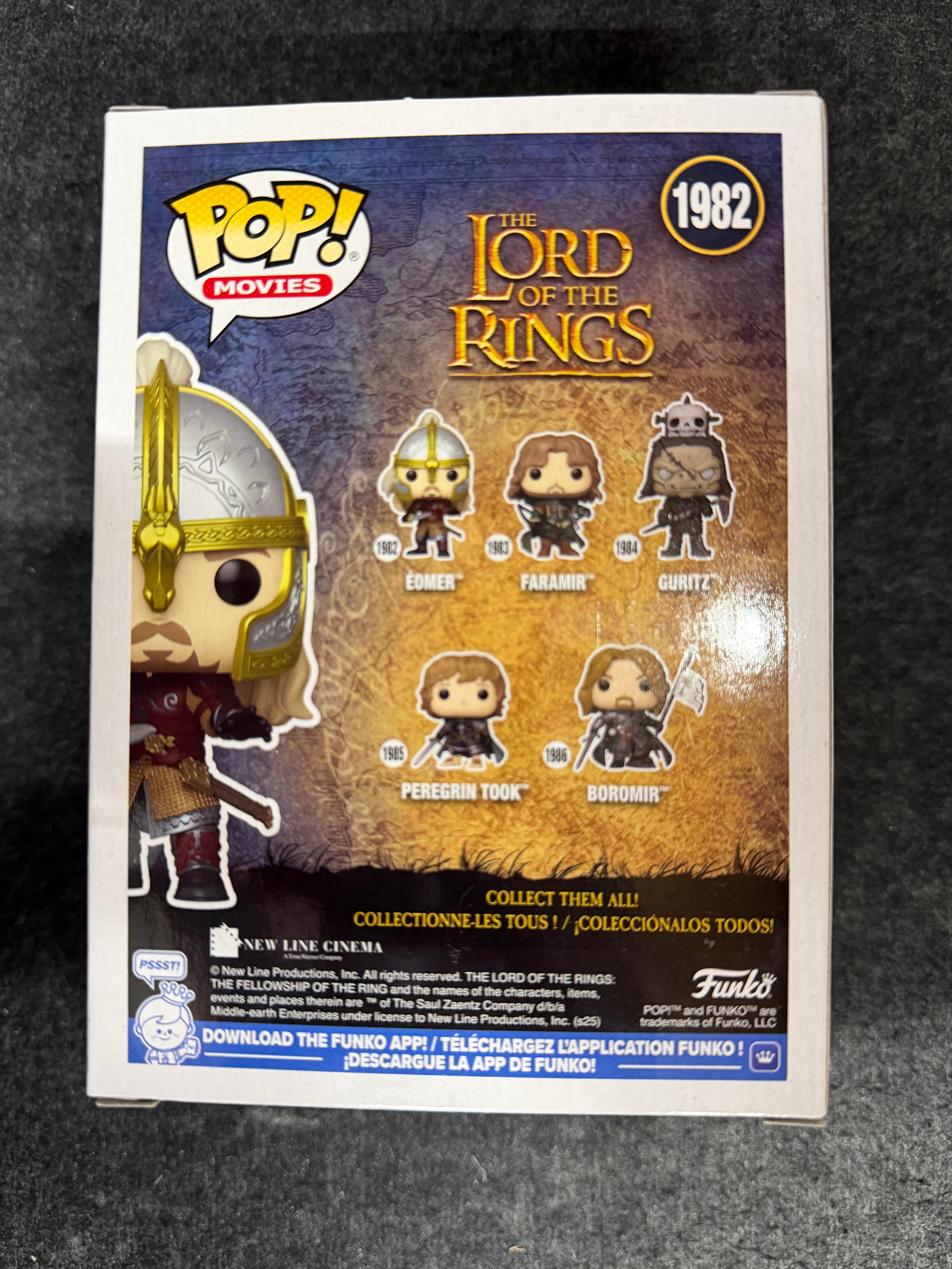 Karl Urban Signed The Lord of the Rings Eomer #1982 Funko WITH QUOTE - JSA COA
