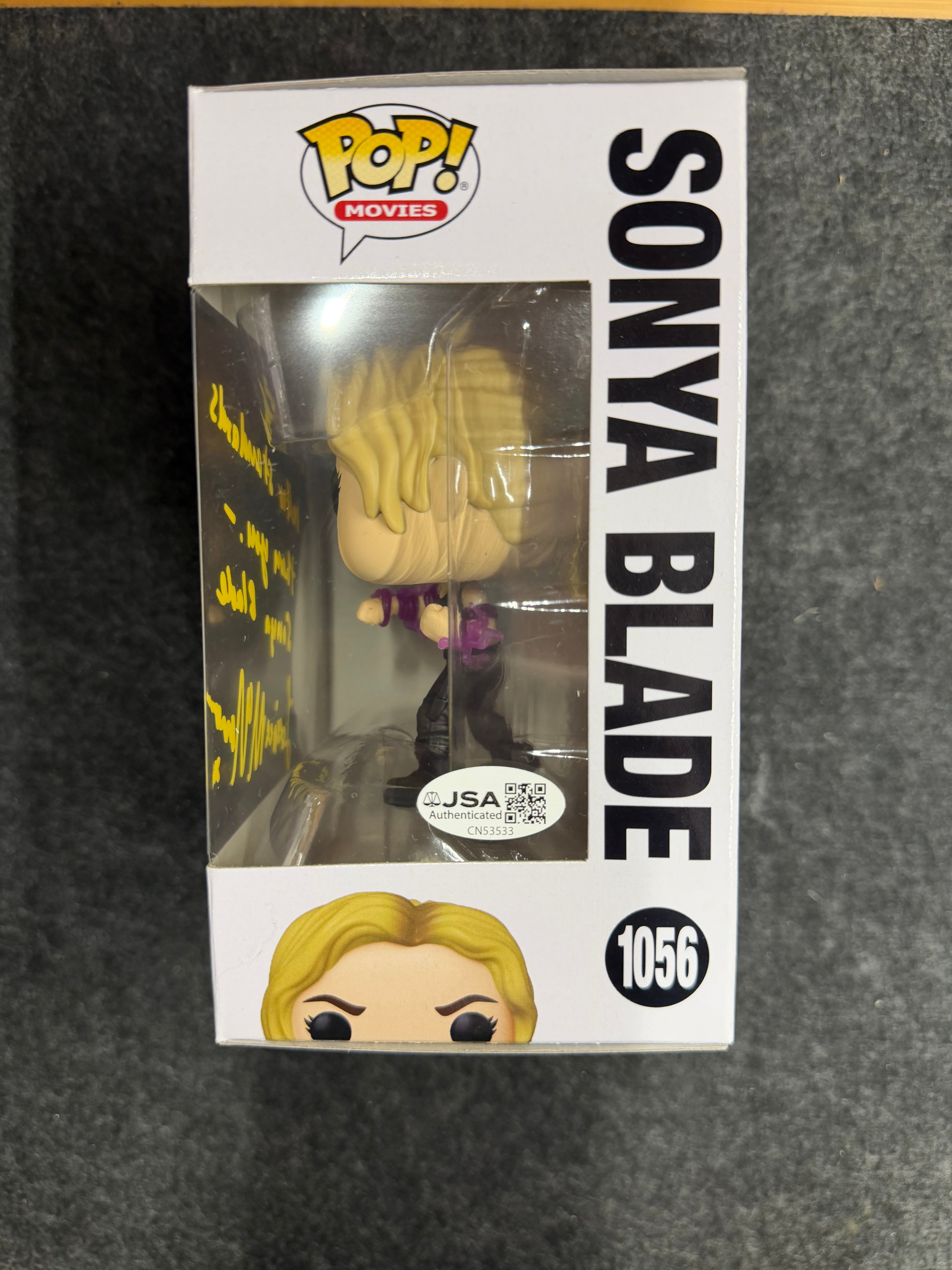 Jessica McNamee Signed Sonya Blade Mortal Kombat #1056 Funko - JSA COA