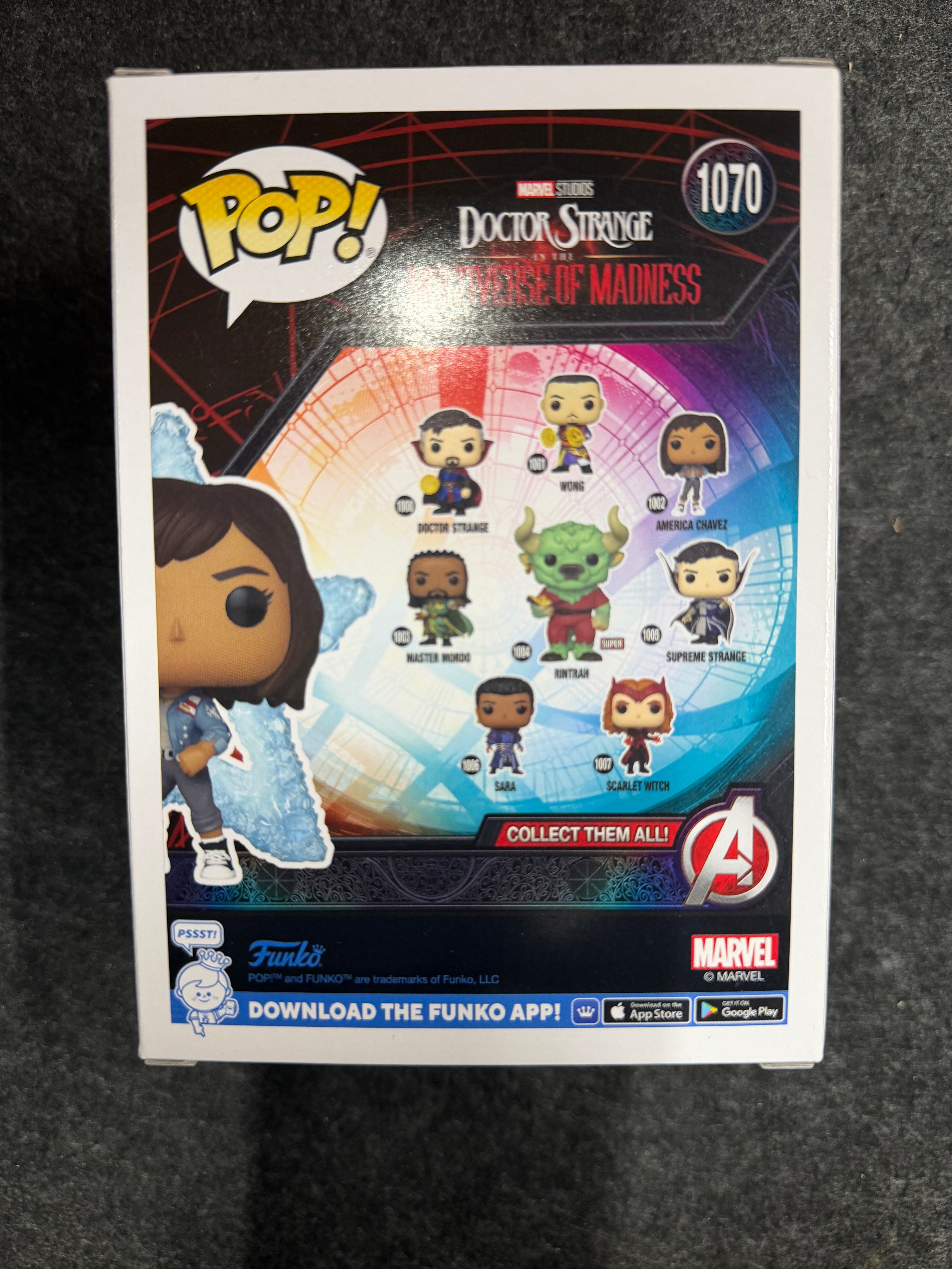 Xochitl Gomez Signed America Chavez #1070 Funko - Beckett COA