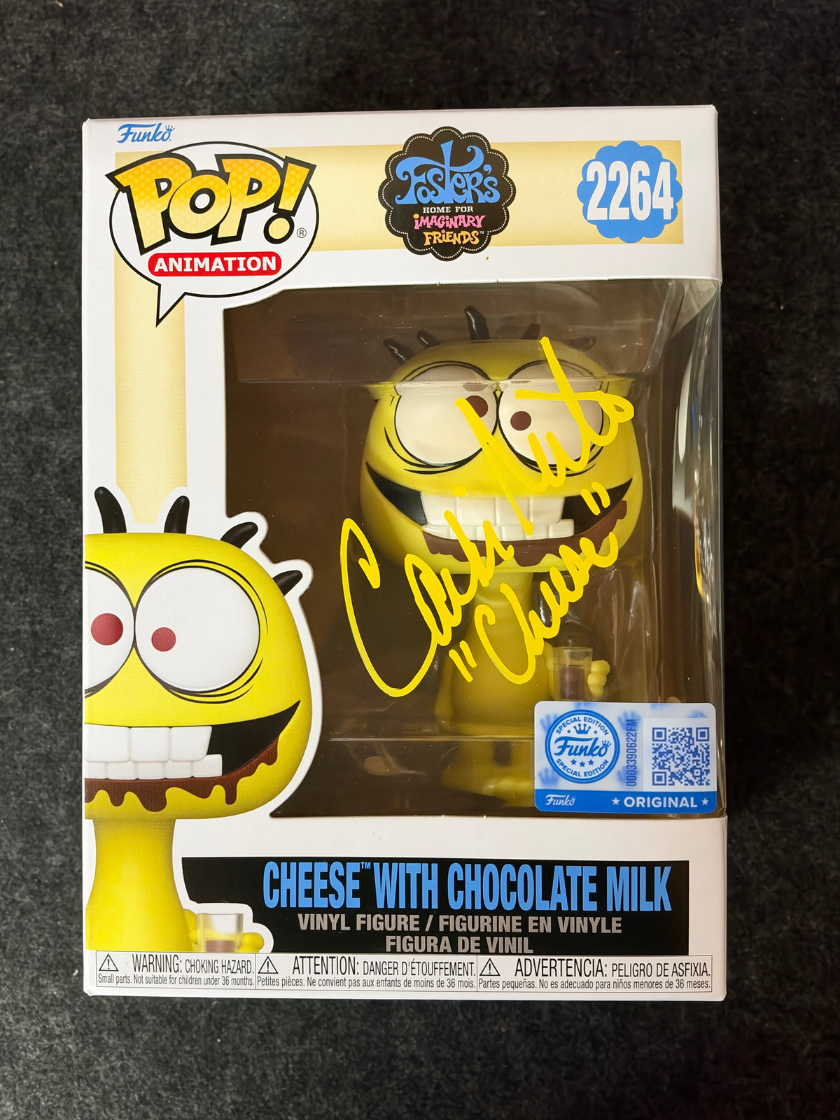 Candi Milo Signed Cheese Foster's Home for Imaginary Friends #2264 Funko - JSA COA