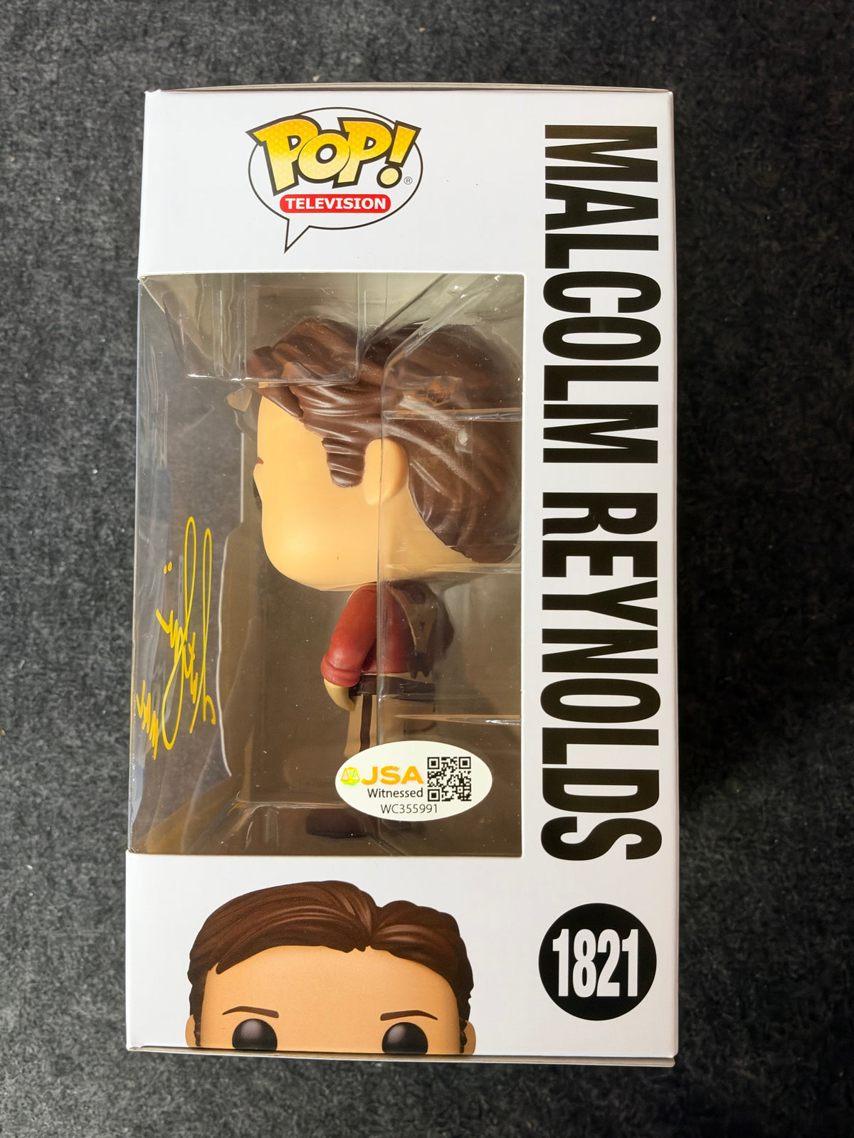 Nathan Fillion Signed Malcolm Reynolds Firefly #1821 Funko - JSA Witnessed