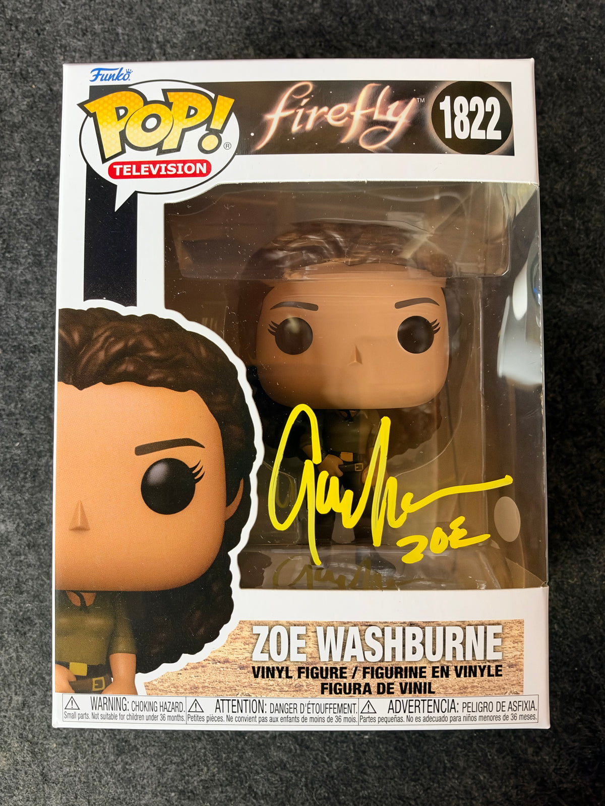Gina Torres Signed Zoe Washburne Firefly #1822 Funko - JSA COA