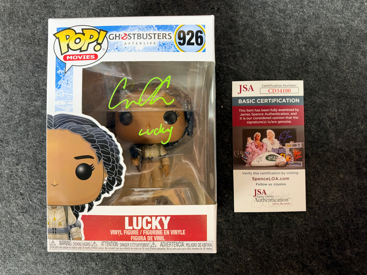 Celeste O'Connor Signed Ghostbusters Lucky #926 Funko - JSA COA