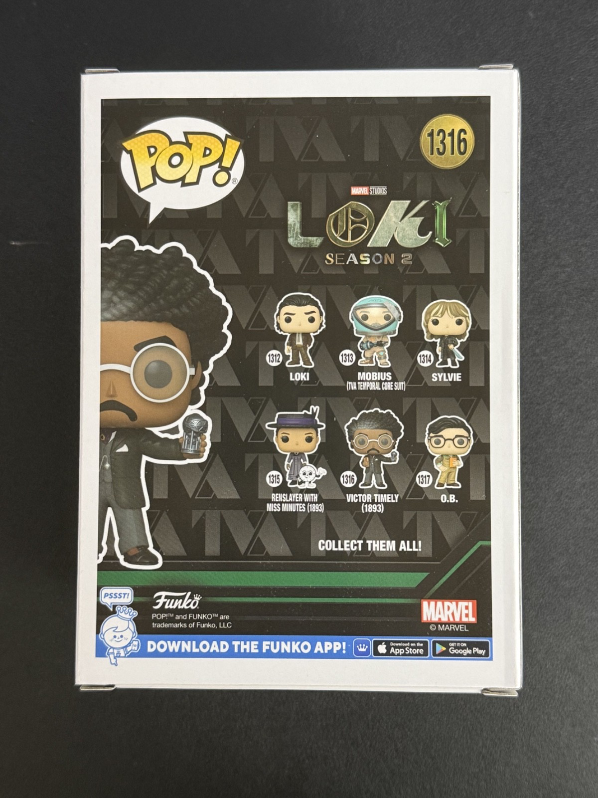 Jonathan Majors Signed Funko Pop #1316 as Victor Timely Loki - JSA COA