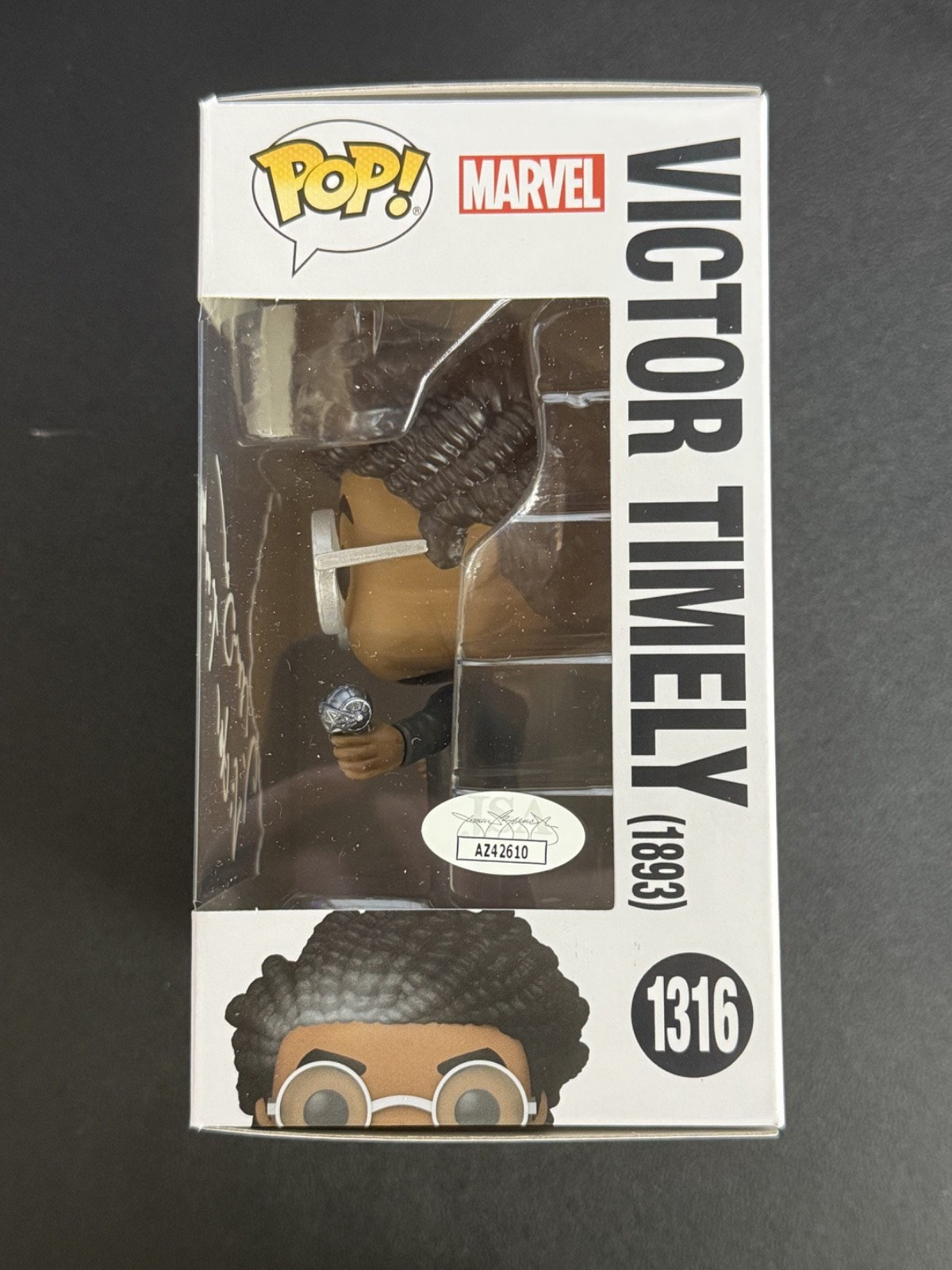 Jonathan Majors Signed Funko Pop #1316 as Victor Timely Loki - JSA COA