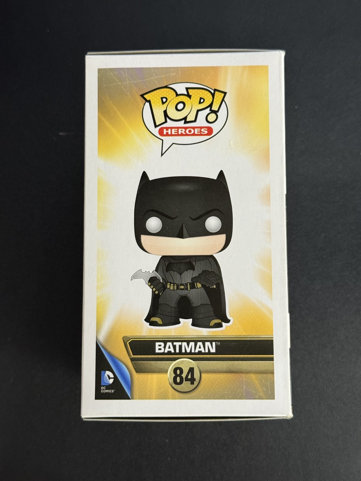 Ben Affleck Signed Batman v Superman 84 Funko Pop w CN+ Beckett Witness COA