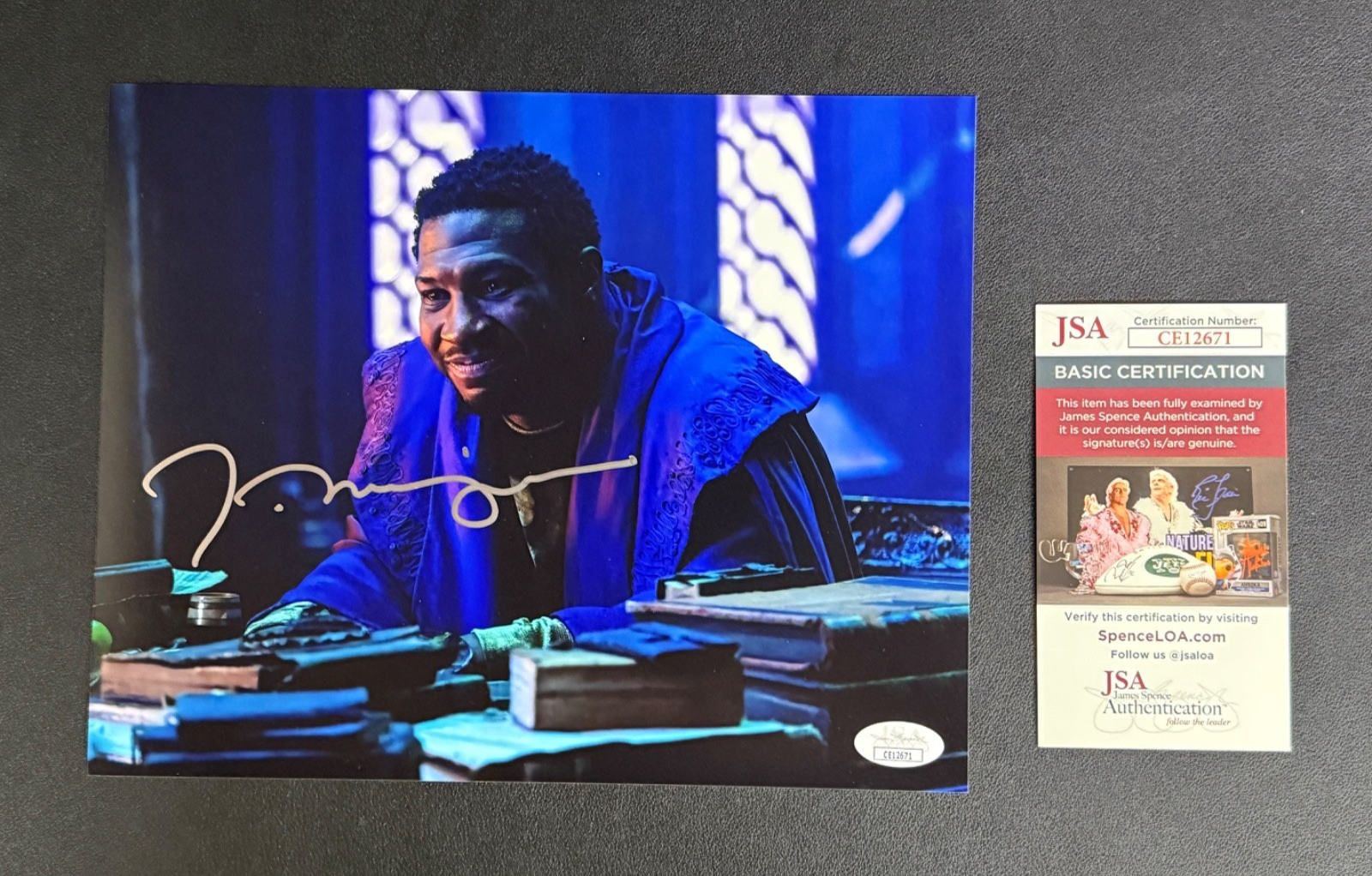 Jonathan Majors Signed 8x10 Photo as He Who Remains Loki - JSA COA