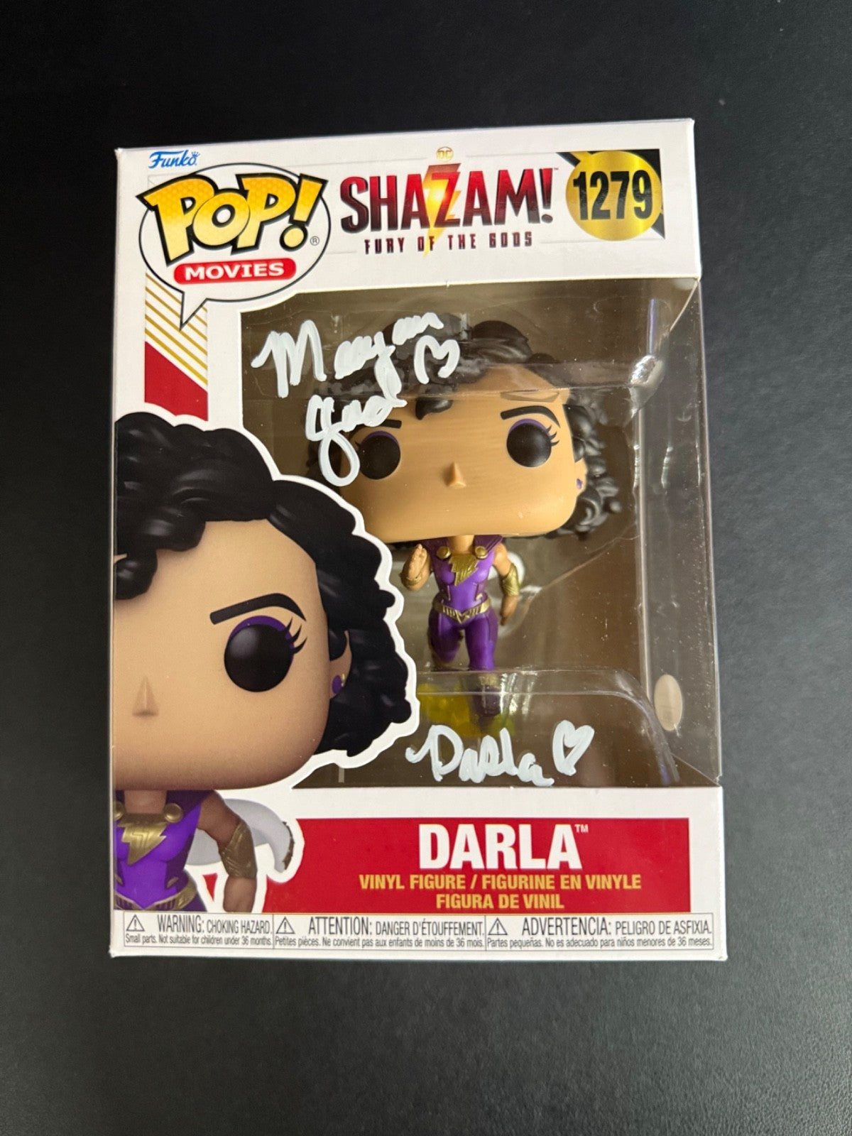 Meagan Good Signed Funko Pop #1279 as Darla Shazam! - JSA COA