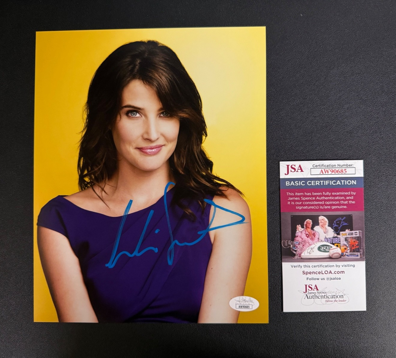 Cobie Smulders Signed 8x10 Photo as Robin How I Met Your Mother - JSA COA